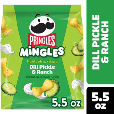 Pringles Mingles Puffed Snacks Dill Pickle and Ranch Salty Snacks - 5.5 Oz - Image 1