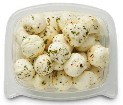 Basil & Garlic Ciliegine Mozzarella - LB - Image 1