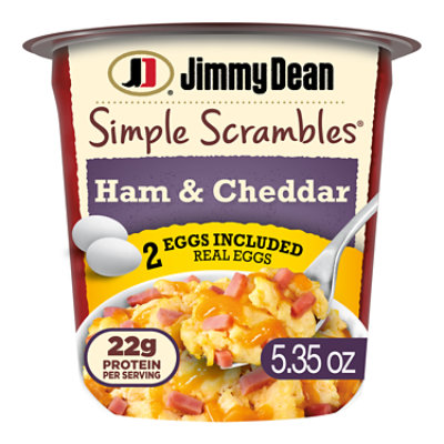 Jimmy Dean Simple Scrambles Ham and Cheddar Cheese - 5.35 Oz - Image 1