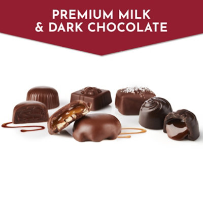 Fannie May Assorted Flavor Milk and Dark Chocolates Holiday Gift Box - 7 Oz - Image 4