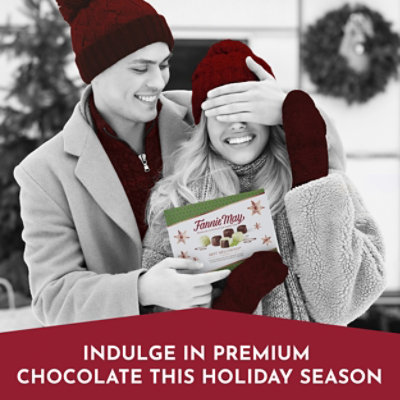 Fannie May Mint Meltaway Mint Chocolate Candy with Milk Chocolate Pastel Coating Holiday Gift Box - 11.5 Oz - Image 2