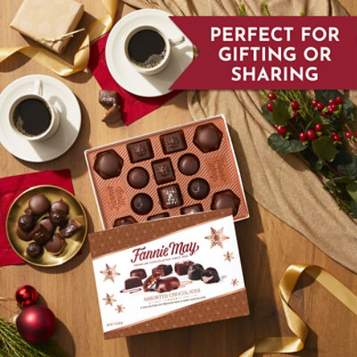 Fannie May Assorted Flavor Milk and Dark Chocolates Holiday Gift Box - 7 Oz - Image 3