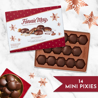 Fannie May Mini Pixies Premium Caramel Chocolate with Pecans Holiday Gift Box - 7.16 Oz - Image 4