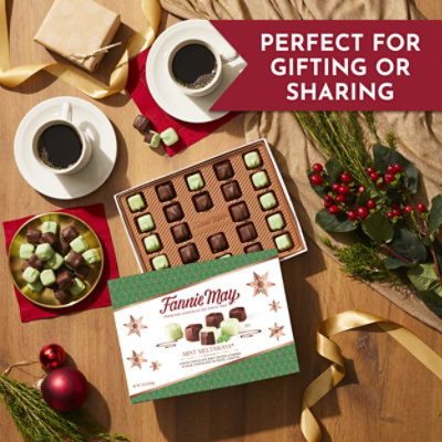 Fannie May Mint Meltaways Chocolate Candy with Milk Chocolate Pastel Coating Gift Box - 7.28 Oz - Image 3