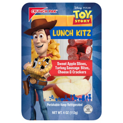 Toy Story Kitz Sweet Apple Slices Turkey Sausage Bites Cheese And Crackers 4oz - 4 OZ - Image 2