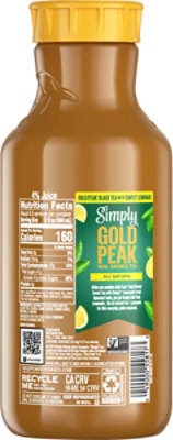 Simply Gold Peak Tea & Lemonade Bottle 52 Fl Oz - 52 FZ - Image 6