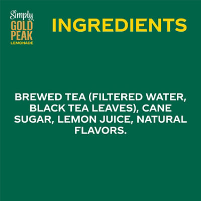 Simply Gold Peak Tea & Lemonade Bottle 52 Fl Oz - 52 FZ - Image 2