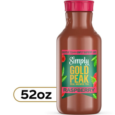 Simply Gold Peak Tea & Raspberry Bottle 52 Fl Oz - 52 FZ - Image 2