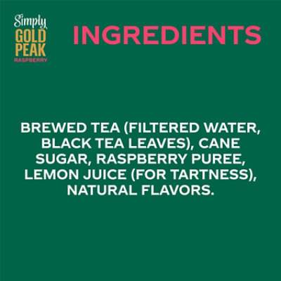 Simply Gold Peak Tea & Raspberry Bottle 52 Fl Oz - 52 FZ - Image 2