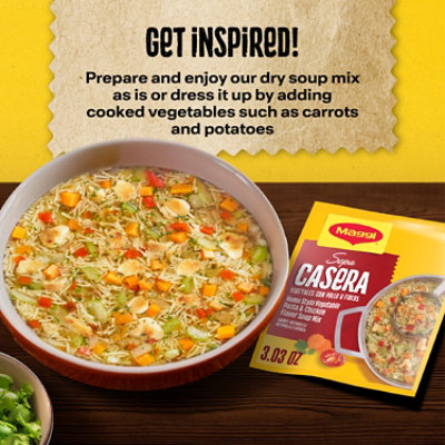 Maggi Sopas Caseras Dehyrdrated Soup Chicken 12x3.03oz - 3.034OZ - Image 5