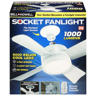 Bell Howell Socket Fan Light - EA - Image 3