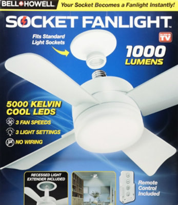 Bell Howell Socket Fan Light - EA - Image 4