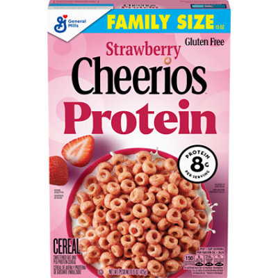 Cheerios Protein Strawberry Family Size Breakfast Cereal - 15 Oz - Image 2