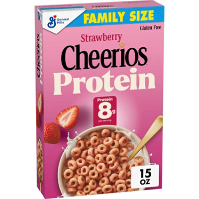 Cheerios Protein Strawberry Family Size Breakfast Cereal - 15 Oz - Image 2