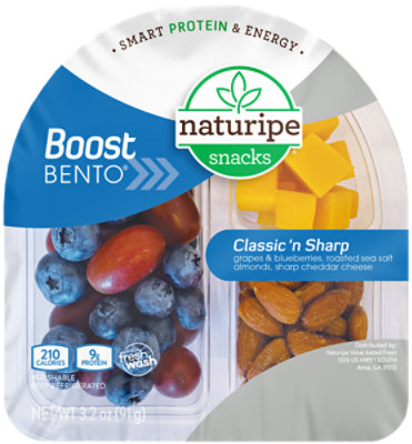 Naturipe Snacks Classic & Sharp Boost Bento - 3.2 OZ - Image 1