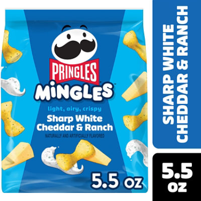 Pringles Mingles Puffed Snacks Sharp White Cheddar and Ranch Cheese Puffs - 5.5 Oz - Image 1