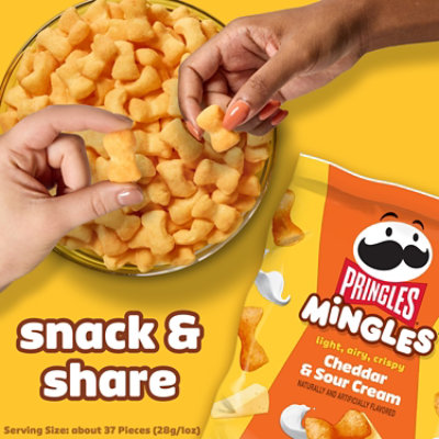 Pringles Mingles Puffed Snacks Cheddar and Sour Cream Cheese Puffs - 5.5 Oz - Image 5