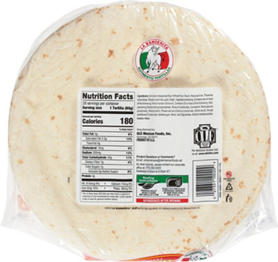 La Banderita Homestyle 9 Inch Flour Tortillas 20 Ct - 2.60 LB - Image 6