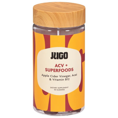 Jugo Acv Plus Superfoods Gummies - 40 CT - Image 1