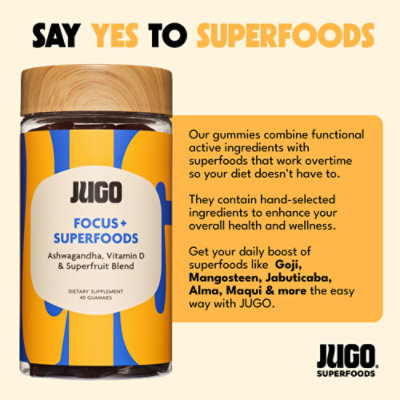 Jugo Focus Superfoods Gummies - 40 CT - Image 3