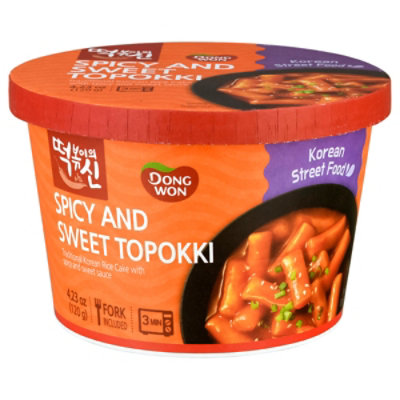 Dong Won Cup Topokki Sweet And Spicy Sauce - 4.23 OZ - Image 1