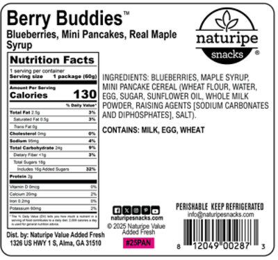 Naturipe Snacks Berry Buddies Berries & Pancakes 2.1 Oz - 2.1 OZ - Image 3