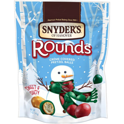 Snyders Pretzels Round Creme Coated Holiday 5oz - 5 OZ - Image 1