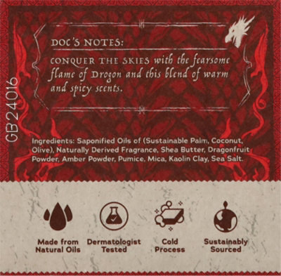 Drogons Blaze 5oz Bar Soap - 5 OZ - Image 4