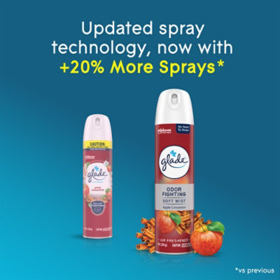 Glade Air Freshener Soft Mist Aerosol, Apple Cinnamon, 8 Oz. - 8 OZ - Image 3