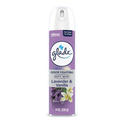 Glade Air Freshener Soft Mist Aerosol, Lavendar & Vanilla - 8 Oz. - 8 OZ - Image 1