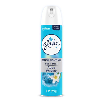 Glade Air Freshener Soft Mist Aerosol, Aqua Waves - 8 Oz. - 8 OZ - Image 1