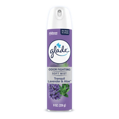 Glade Air Freshener Soft Mist Aerosol Tranquil Lavender & Aloe 8 Oz - 8 OZ - Image 1
