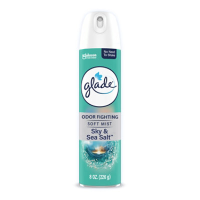 Glade Air Freshener Soft Mist Aerosol Sky & Sea Salt 8 Oz - 8 OZ - Image 1