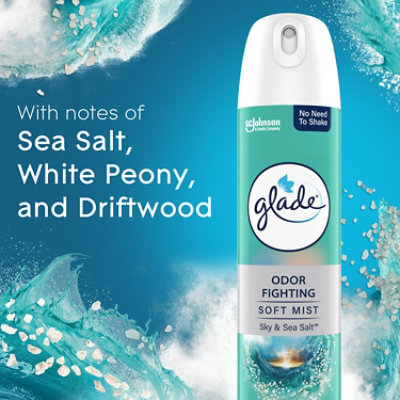 Glade Air Freshener Soft Mist Aerosol Sky & Sea Salt 8 Oz - 8 OZ - Image 5