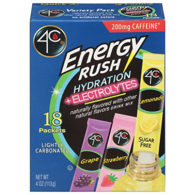 18ct Energy Rush Psd W Electrolytes Variety Stix - 4 OZ - Image 2