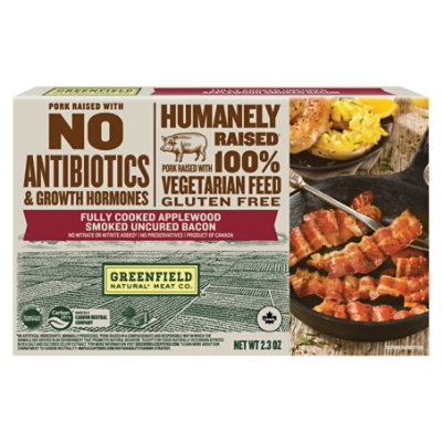 Greenfield Fully Cooked Bacon Uncured, 2.3 Oz - 2.3 OZ - Image 2
