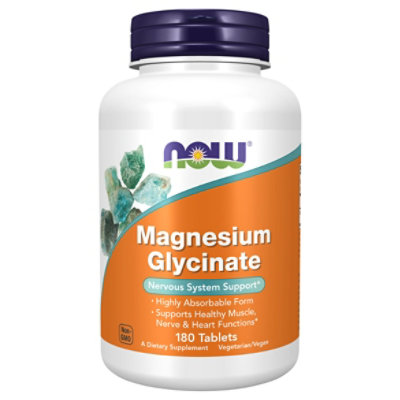 Now Magnesium Glycinate Tab - 180 CT - Image 1