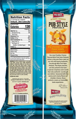 Herrs Pretzels Pub Style Cheddar 3.5oz - 3.5 OZ - Image 6