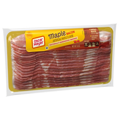 Oscar Mayer Naturally Hardwood Smoked Maple Bacon - 12 Oz - Image 2