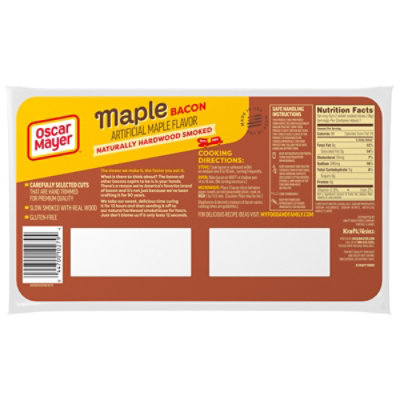 Oscar Mayer Naturally Hardwood Smoked Maple Bacon - 12 Oz - Image 3