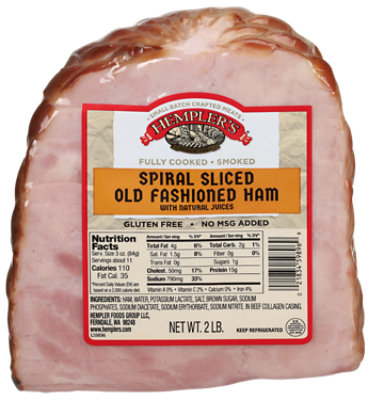 Hempler's Spiral Sliced Old Fashioned Ham Quarter 32 Oz - 32 OZ - Image 1