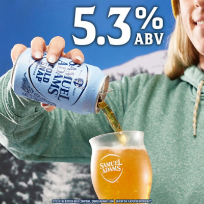 Samuel Adams Cold Snap White Ale Seasonal Beer Cans - 12-12 Fl. Oz. - Image 4