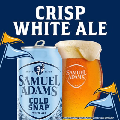 Samuel Adams Cold Snap White Ale Seasonal Beer Cans - 12-12 Fl. Oz. - Image 2