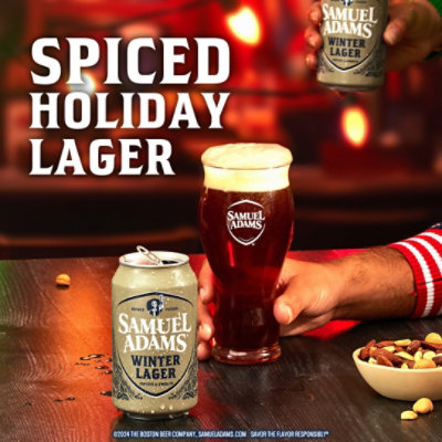 Samuel Adams Winter Lager Seasonal Beer Cans - 12-12 Fl. Oz. - Image 2