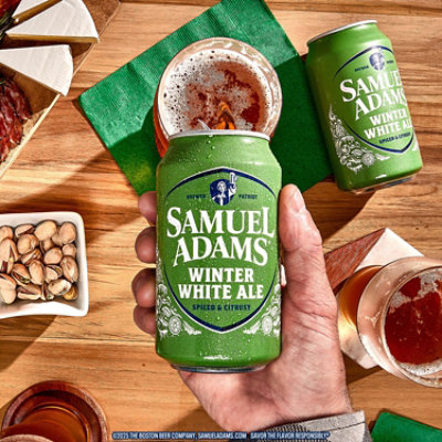 Samuel Adams Winter White Ale Seasonal Beer Cans - 12-12 Fl. Oz. - Image 5