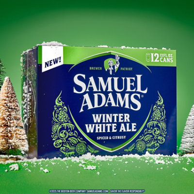 Samuel Adams Winter White Ale Seasonal Beer Cans - 12-12 Fl. Oz. - Image 6