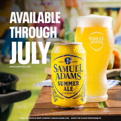 Samuel Adams Summer Ale Seasonal Beer Cans - 12 - 12 Fl. Oz. - Image 6