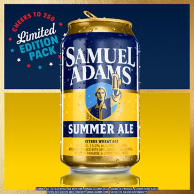 Samuel Adams Summer Ale Seasonal Beer Cans - 12-12 Fl. Oz. - Image 6