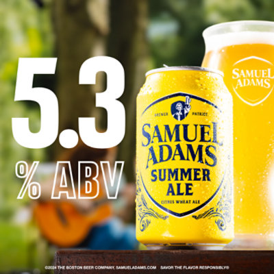 Samuel Adams Summer Ale Seasonal Beer Cans - 12 - 12 Fl. Oz. - Image 5