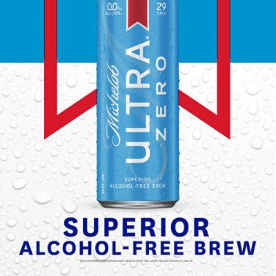 Michelob ULTRA Zero Alcohol-Free American Lager Beer in Cans - 12 Pack, 12 Fl. Oz. - Image 5
